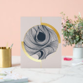 Gradient Contemporary Art Design Acrylschild (Hochzeit)