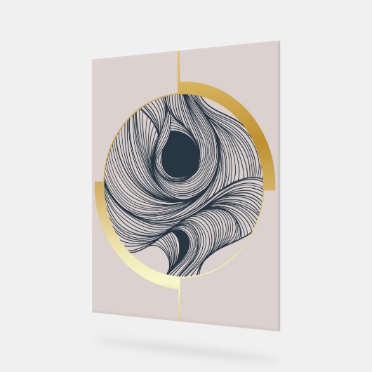 Gradient Contemporary Art Design Acrylschild (Winkel)