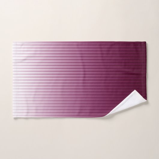 Gradient Cool Stylish Modern Stripe Muster Badhandtuch Set (Handtuch)