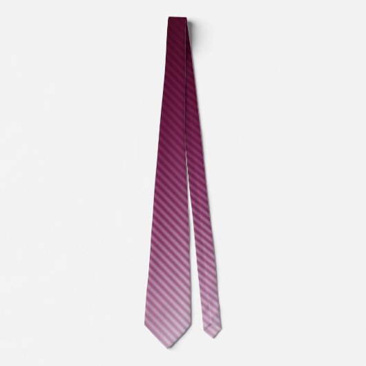 Gradient Cool Stylish Modern Stripe Muster Krawatte (Vorderseite)
