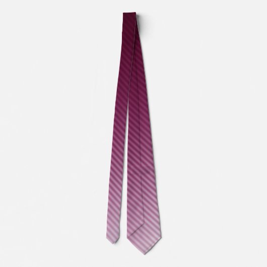 Gradient Cool Stylish Modern Stripe Muster Krawatte (Rückseite)