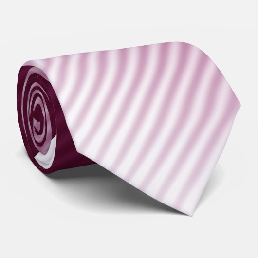 Gradient Cool Stylish Modern Stripe Muster Krawatte (Gerollt)