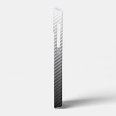 Gradient Cool Stylish Trendy Black & White Streife Case-Mate iPhone Hülle (Rückseite / Links)