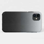 Gradient Cool Stylish Trendy Black & White Streife Case-Mate iPhone Hülle (Rückseite (Horizontal))