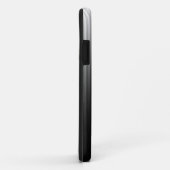 Gradient Cool Stylish Trendy Black & White Streife Case-Mate iPhone Hülle (Hinten/Rechts)
