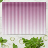 Gradient Cool Stylish Trendy Red Stripe Muster Geschirrtuch (Gefaltet)