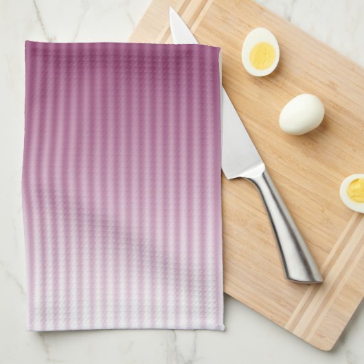 Gradient Cool Stylish Trendy Red Stripe Muster Geschirrtuch (Viertel Falte)