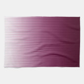 Gradient Cool Stylish Trendy Red Stripe Muster Geschirrtuch (Horizontal)