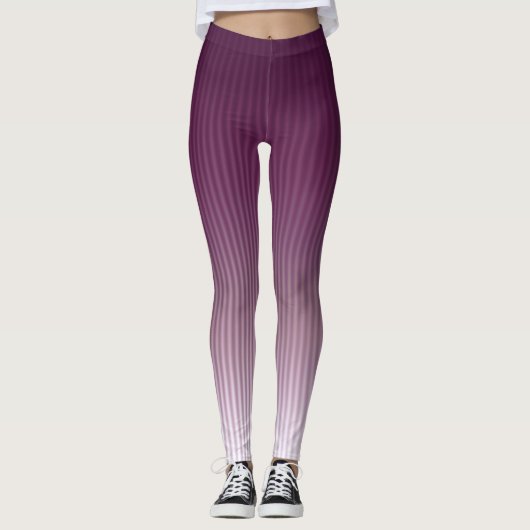 Gradient Cool Stylish Trendy Stripe Muster Leggings (Vorderseite)