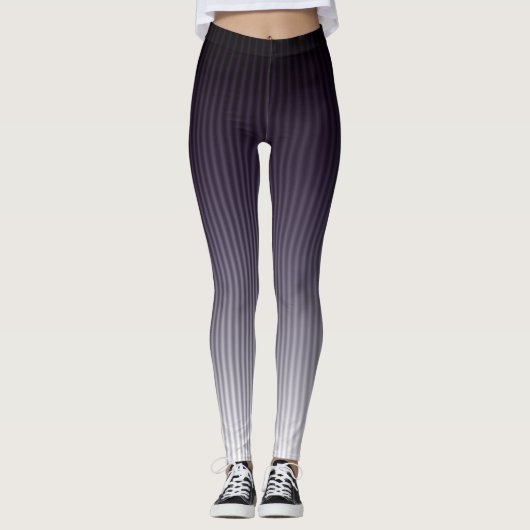 Gradient Cool Stylish Trendy Stripe Muster Leggings (Vorderseite)