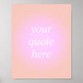 Gradient Custom Quote Poster (Vorne)