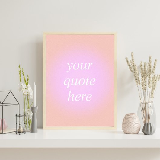 Gradient Custom Quote Poster