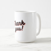 Gradient Danke Cup Kaffeetasse (VorderseiteRechts)