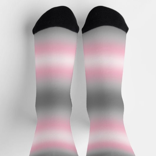 Gradient Demigirl Pride Flag Socken (Oben)
