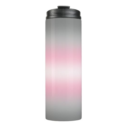 Gradient Demigirl Pride Flag Thermosbecher (Vorderseite)