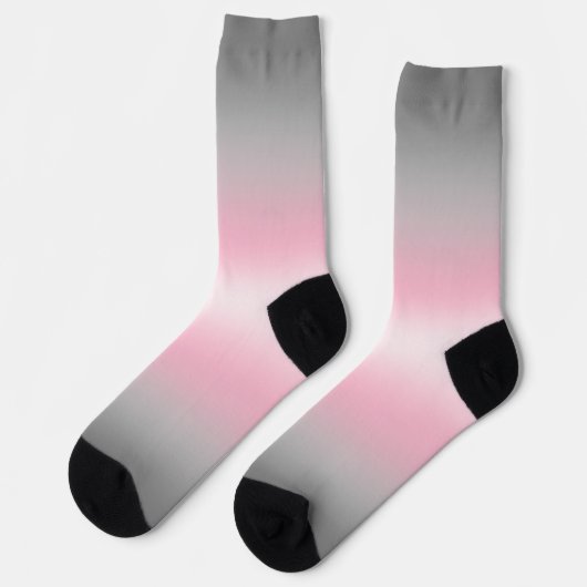 Gradient-Demigirl-Stolzflagge Socken (Linkes Detail)
