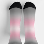Gradient-Demigirl-Stolzflagge Socken (Oben)