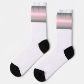 Gradient-Demigirl-Stolzflagge Socken (Linkes Detail)
