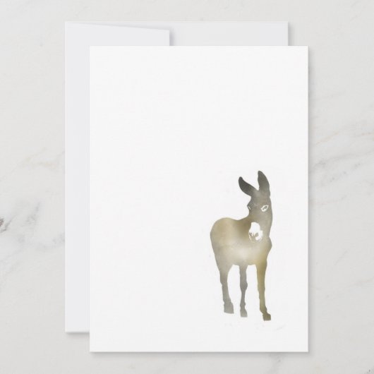 Gradient-Donkey-Note-Karte Mitteilungskarte (Vorderseite)