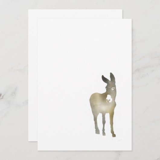 Gradient-Donkey-Note-Karte Mitteilungskarte (Vorne/Hinten)