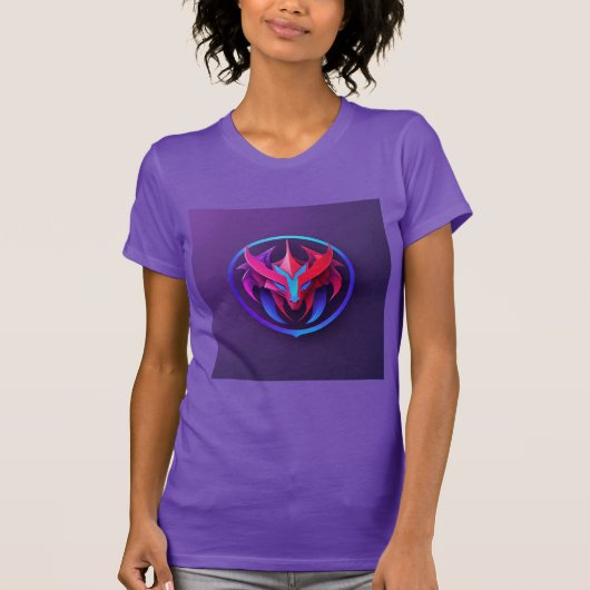 "Gradient Dragon Symmetry" T-Shirt (Vorderseite)