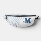 Gradient dynamic curve Abstract minimal Monogram Bauchtasche (Ablage )