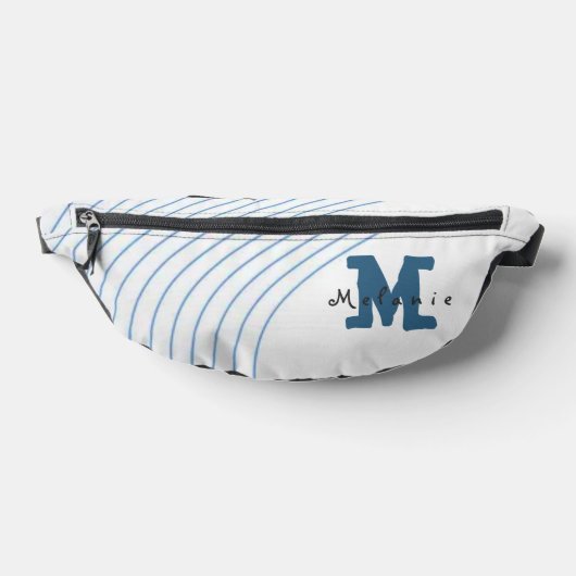 Gradient dynamic curve Abstract minimal Monogram  Bauchtasche (Ablage )