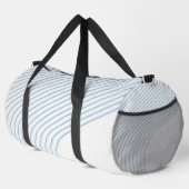 Gradient dynamic curve Abstract minimal Monogram Duffle Bag (Rechte Ecke)