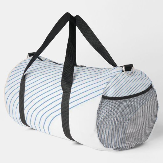 Gradient dynamic curve Abstract minimal Monogram Duffle Bag (Rechte Ecke)