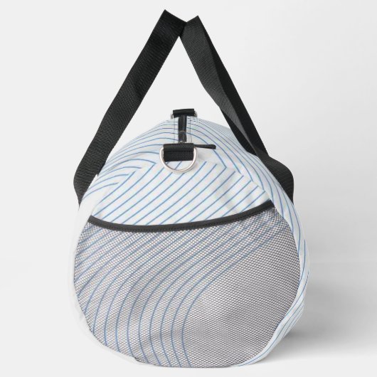 Gradient dynamic curve Abstract minimal Monogram Duffle Bag (Rechts)