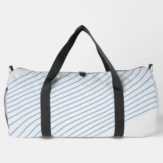 Gradient dynamic curve Abstract minimal Monogram Duffle Bag (Rückseite)