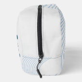 Gradient dynamic curve Abstract minimal Monogram Waschbeutel (Rechts)