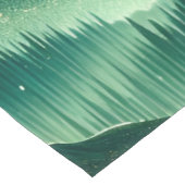 Gradient Emerald Kelly Green Glitzer Mit Monogramm Kurzer Tischläufer (Ecke)