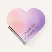 Gradient Field - Modern Cover Art Notizblock (Vorderseite)