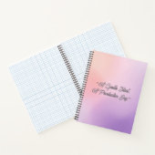 Gradient Field  - Modern Cover Art Notizblock (Innenseite)