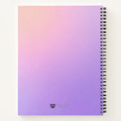Gradient Field  - Modern Cover Art Notizblock (Rückseite)
