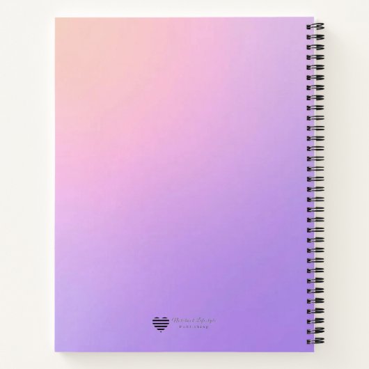 Gradient Field - Modern Cover Art Notizblock (Rückseite)