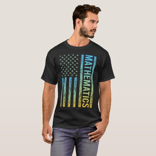 Gradient Flag 01 Mathematics Math Math T-Shirt (Vorne ganz)