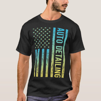 Gradient Flag 02 Auto-Detailing Detail Detailer T-Shirt