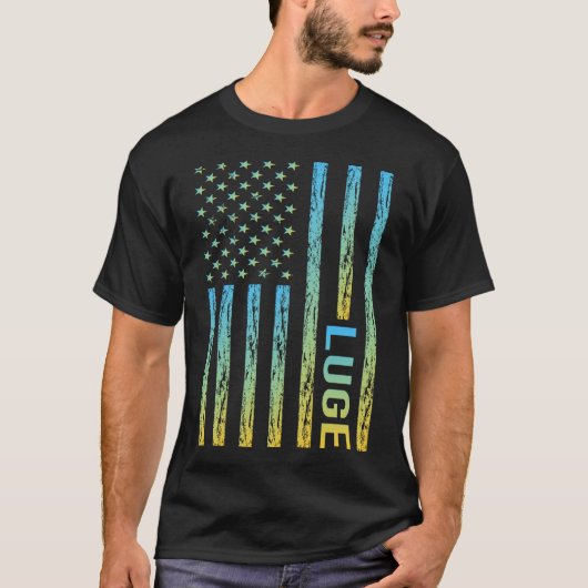Gradient Flag 02 Luge Luger T-Shirt (Vorderseite)