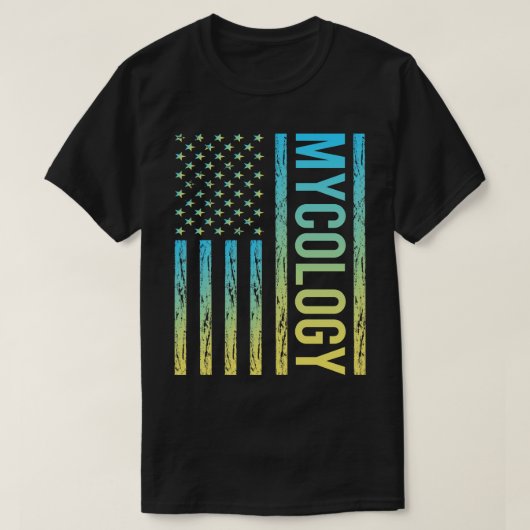 Gradient Flag 02 Mycology Mycologist Mushroom Mush T-Shirt (Design vorne)