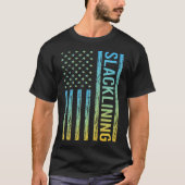 Gradient Flag 02 Slacklining Slackline Slackliner T-Shirt (Vorderseite)