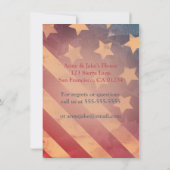 Gradient Flag 4. Juli Party Einladung (Rückseite)