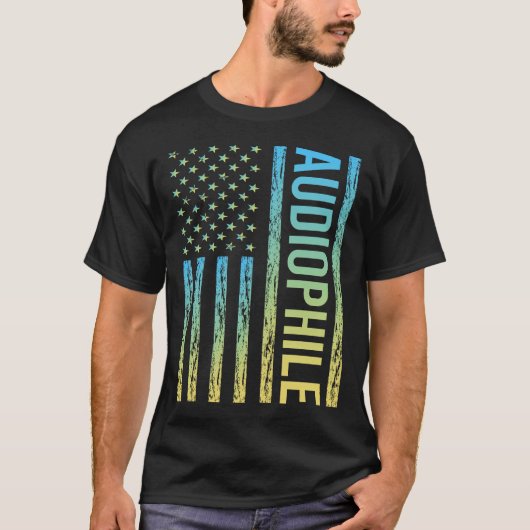 Gradient Flag Audiophile T-Shirt (Vorderseite)