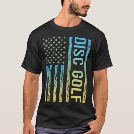 Gradient Flag Disk Golf T-Shirt (Vorderseite)