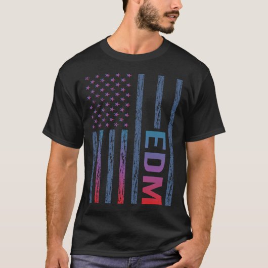 Gradient Flag EDM T-Shirt (Vorderseite)