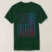 Gradient Flag Erneuerbare Energien T-Shirt (Design vorne)