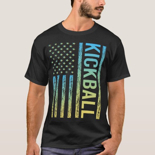Gradient Flag Kickball T-Shirt (Vorderseite)