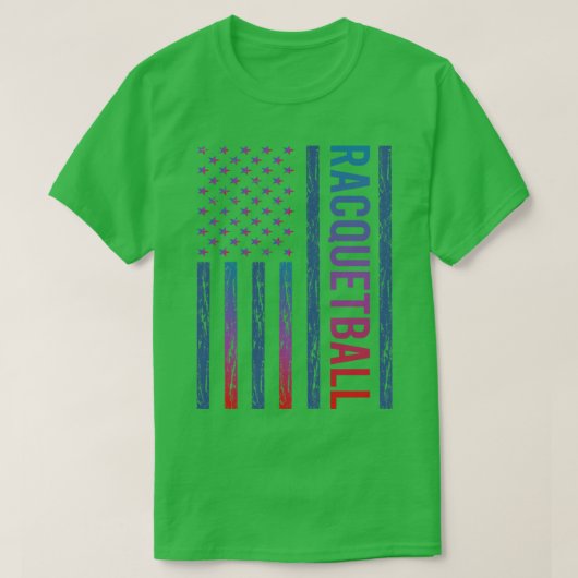 Gradient Flag Racquetball T-Shirt (Design vorne)