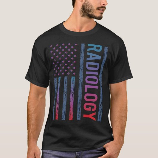 Gradient Flag Radiologie T-Shirt (Vorderseite)